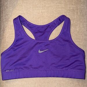 Nike Purple Racerback Dri-FIT Sports Bra
